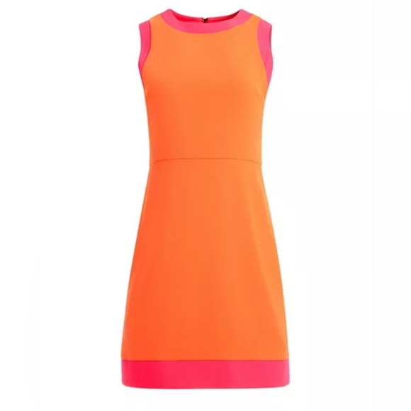 Alice + Olivia Alice + Olivia Truly Contrast Trim Sheath Dress Size 8 - Picture 9 of 16